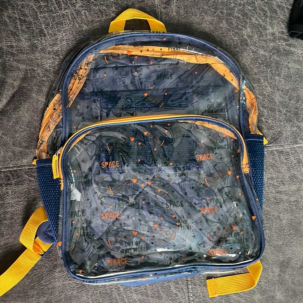 🎒 See-Through Space Backpack